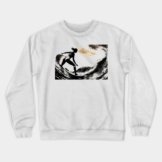 live by surfing rules, surfer vibes, v1 Crewneck Sweatshirt by H2Ovib3s